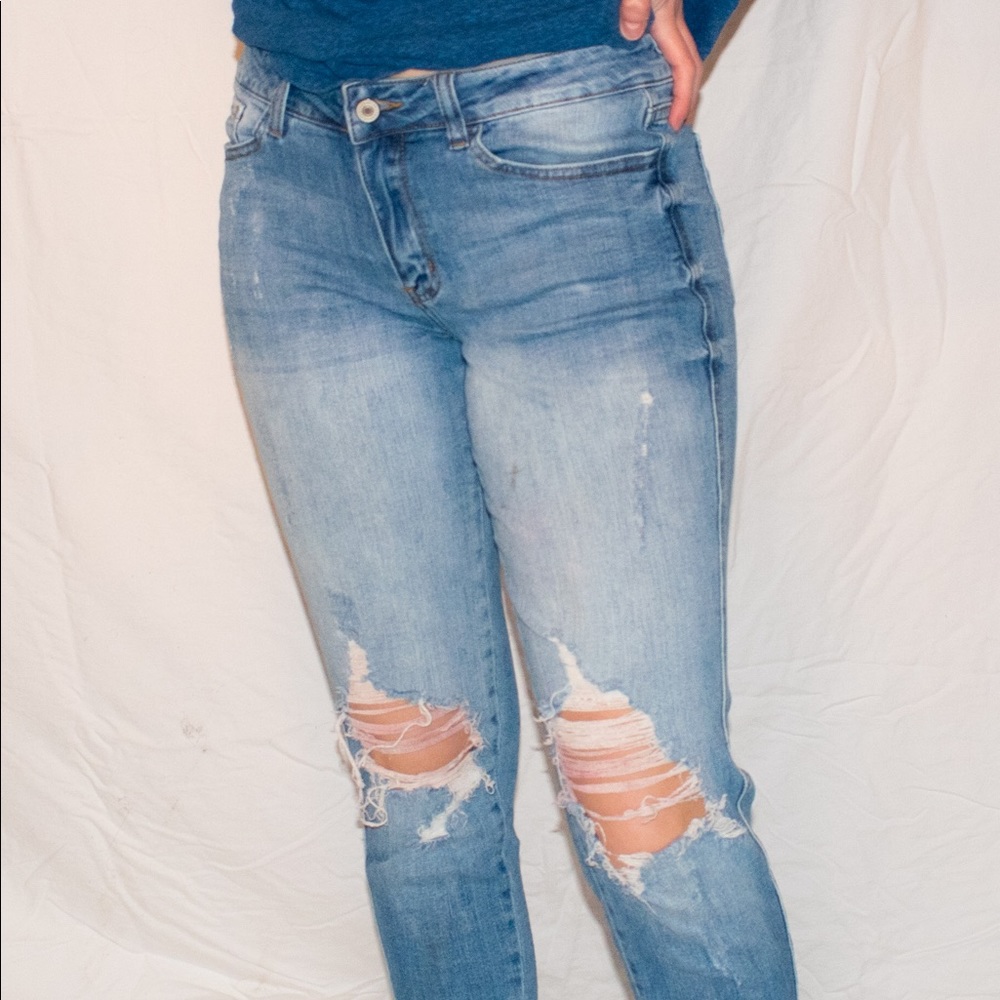 ripped artist jeans